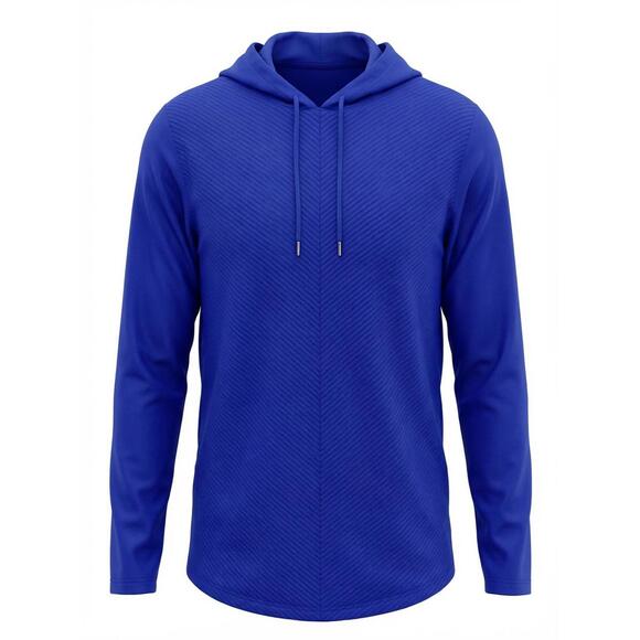 Other - INC International Concepts Blue Textured Hoodie Sweatshirt